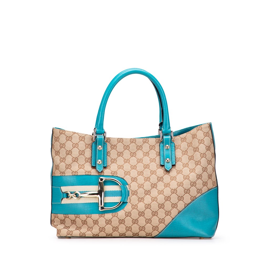 Gucci GG Canvas Hasler Web Tote