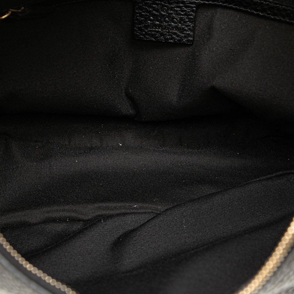 Gucci Pebbled Calfskin Bamboo Ring Hobo - 4