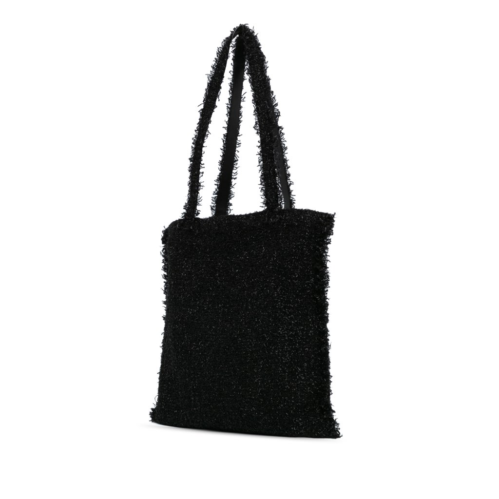 Chanel Large Resin Embellished Tweed Robot Shopping Tote - 2