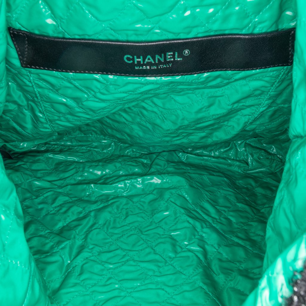 Chanel Large Resin Embellished Tweed Robot Shopping Tote - 4