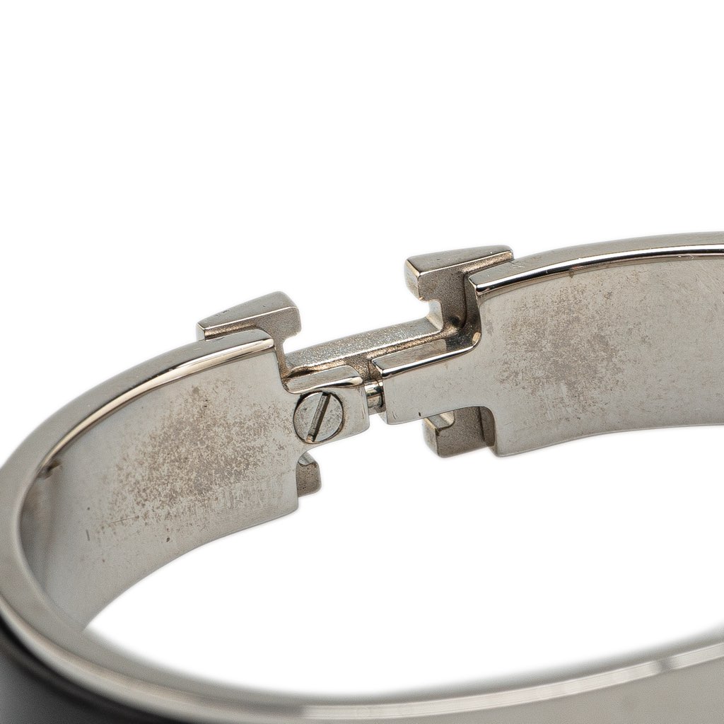 Hermès Narrow Enamel Clic H Bracelet PM - 4