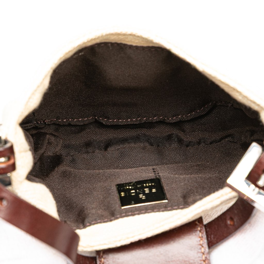 Fendi Mini Zucca Canvas Croissant Handbag - 4