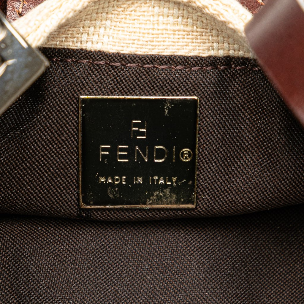 Fendi Mini Zucca Canvas Croissant Handbag - 5
