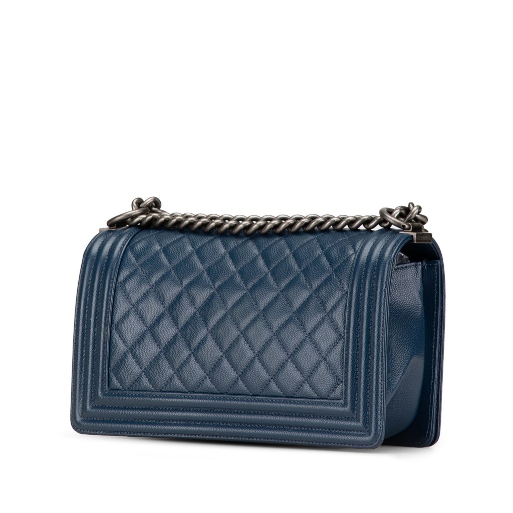 Chanel Old Medium Quilted Caviar Boy Flap - 2