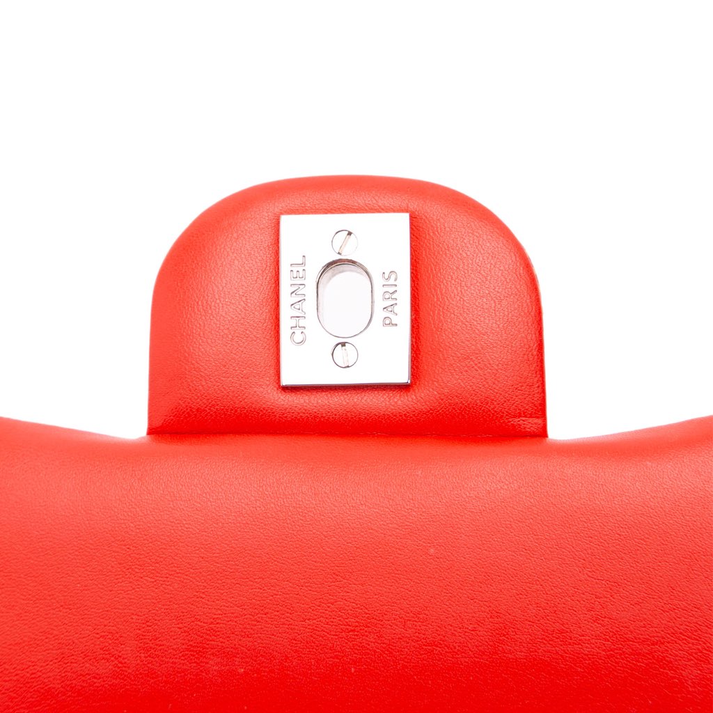 Chanel Mini Square Classic Patent Striped Single Flap - Image 11