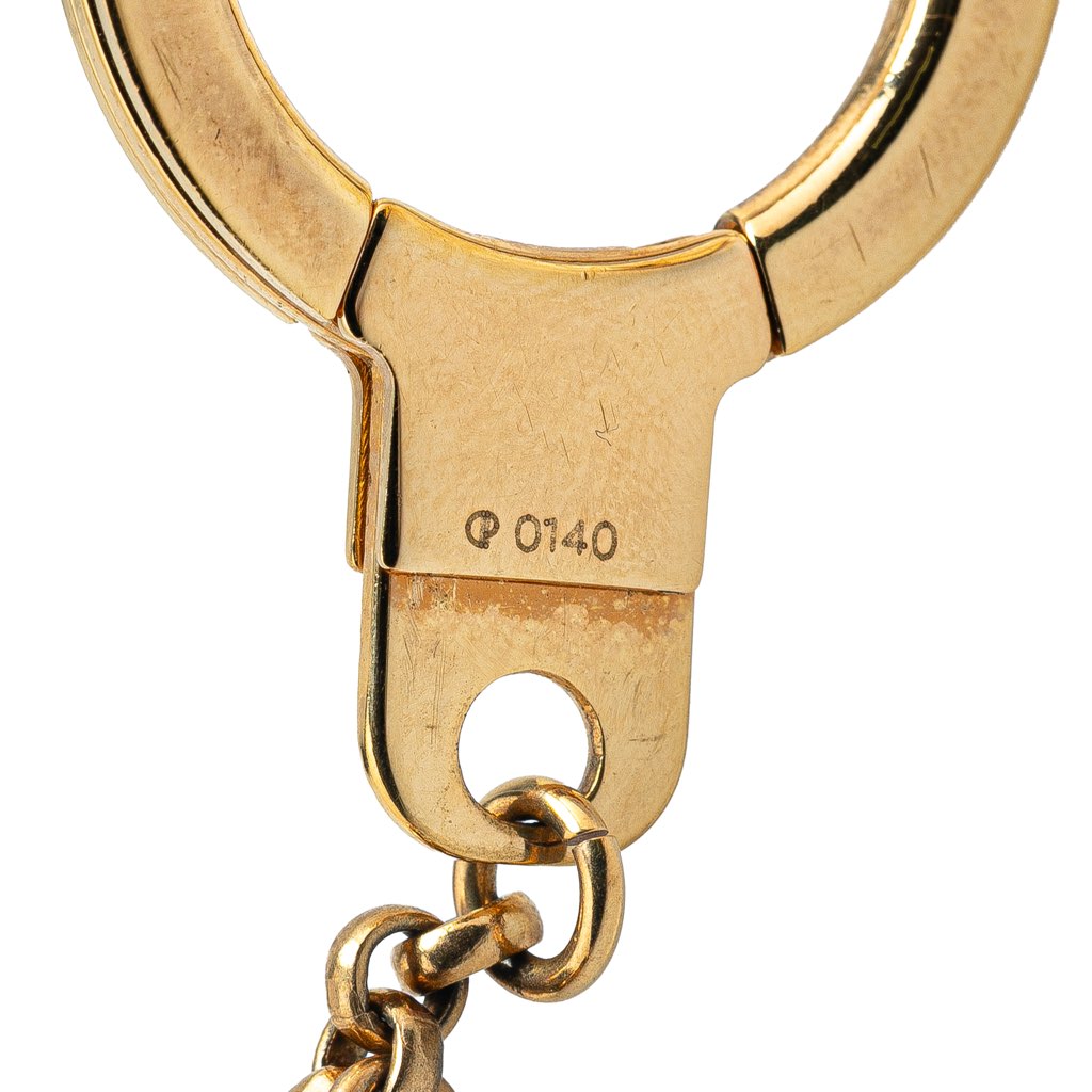 Louis Vuitton Gold Plated Monogram Pretty Charms Key Chain Holder and Bag Charm - 3