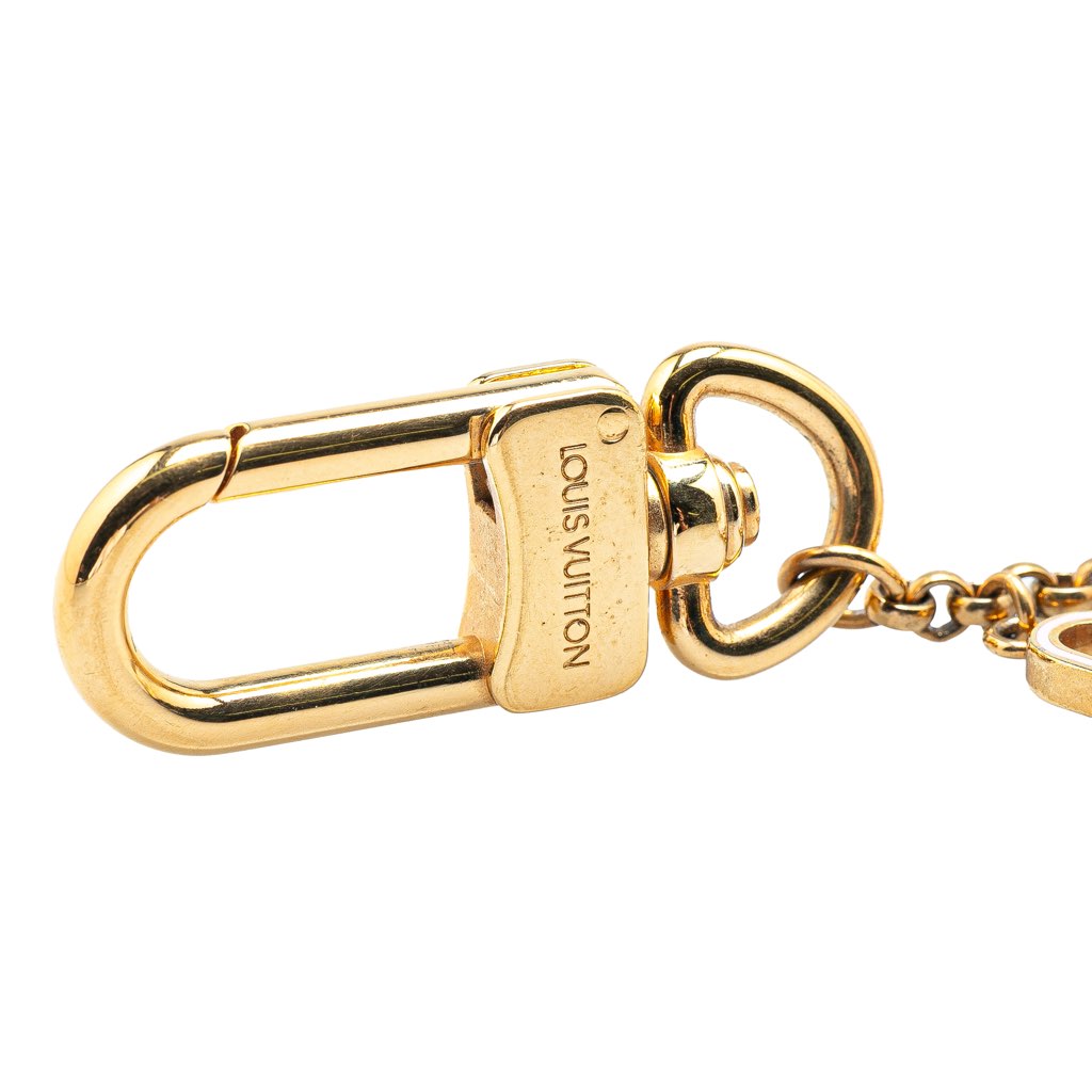 Louis Vuitton Gold Plated Monogram Pretty Charms Key Chain Holder and Bag Charm - 4