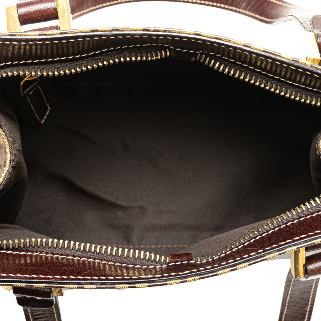 Fendi Zucchino Crystal Handbag - 4