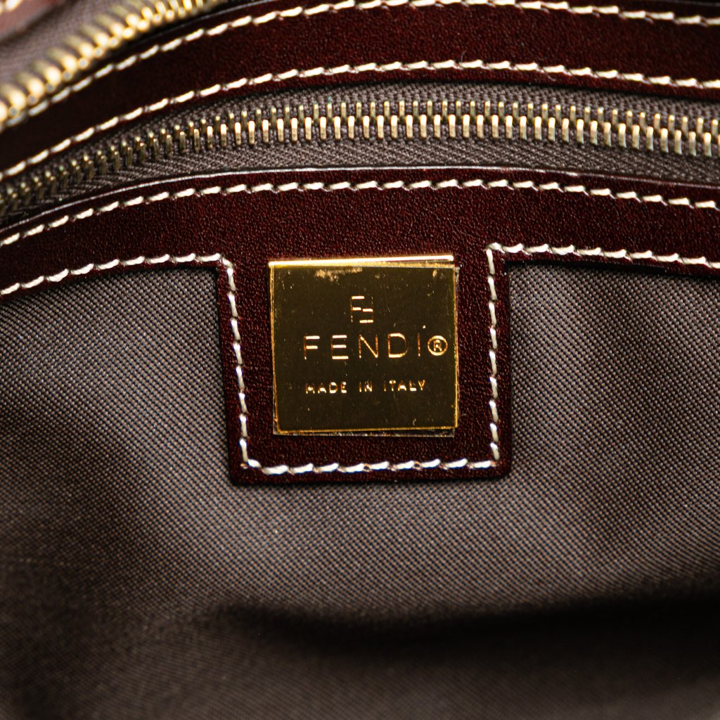 Fendi Zucchino Crystal Handbag - Side view