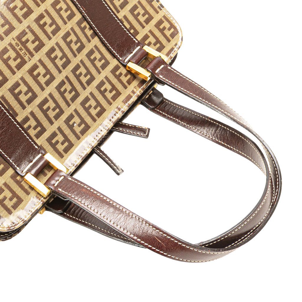 Fendi Zucchino Crystal Handbag - Image 11