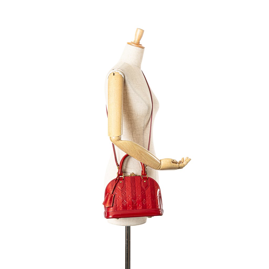 Louis Vuitton Monogram Vernis Rayures Alma BB - Image 13