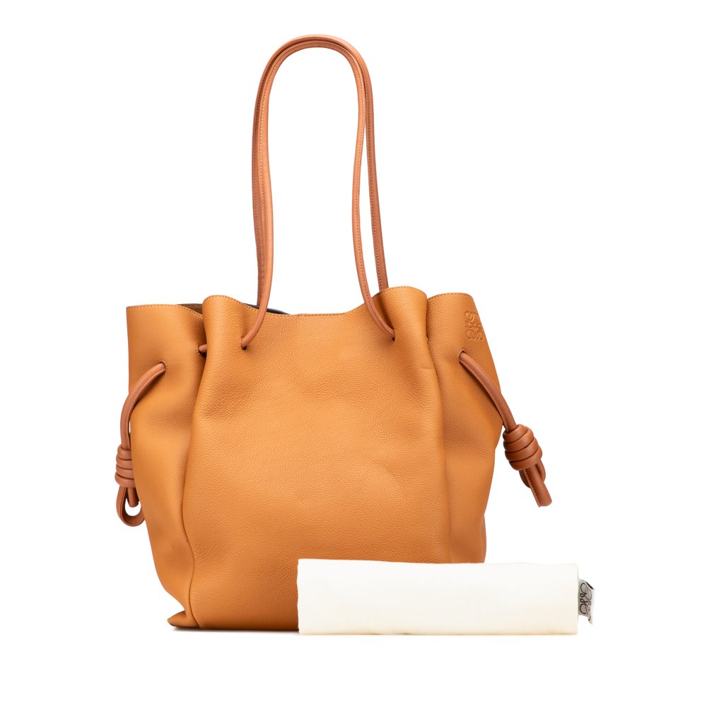 Loewe Medium Leather Flamenco Knot Tote - Image 13