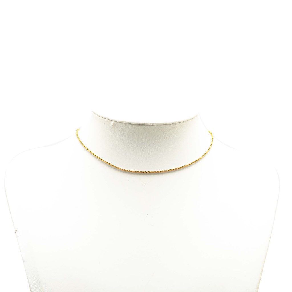 Chanel Gold Plated Chain Necklace - 4