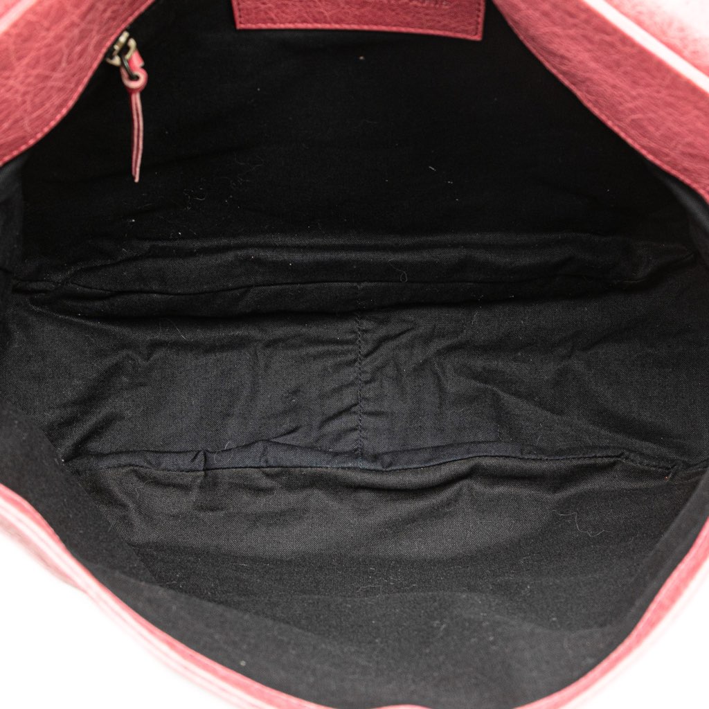 Balenciaga Lambskin Motocross Classic Folk Crossbody - 4