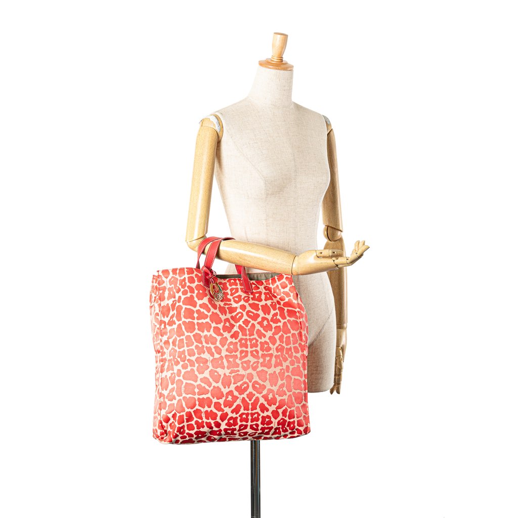 Fendi Leopard Print Canvas Shopper Tote - Image 14