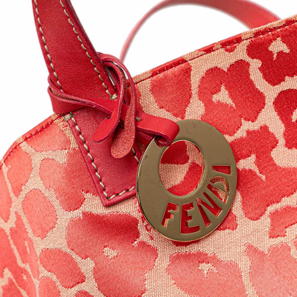 Fendi Leopard Print Canvas Shopper Tote - Image 12