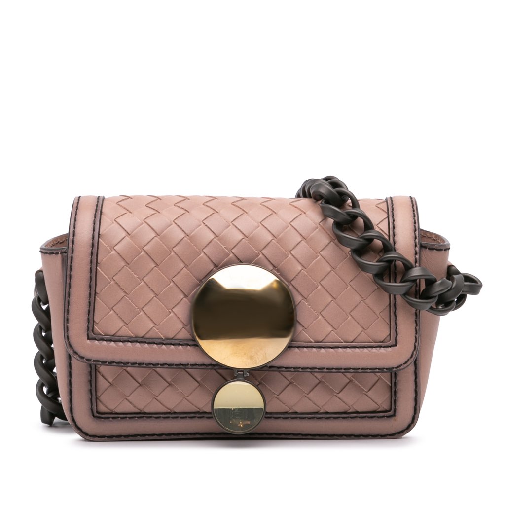 Bottega Veneta Nappa Intrecciato Mirror Lens Shoulder Bag