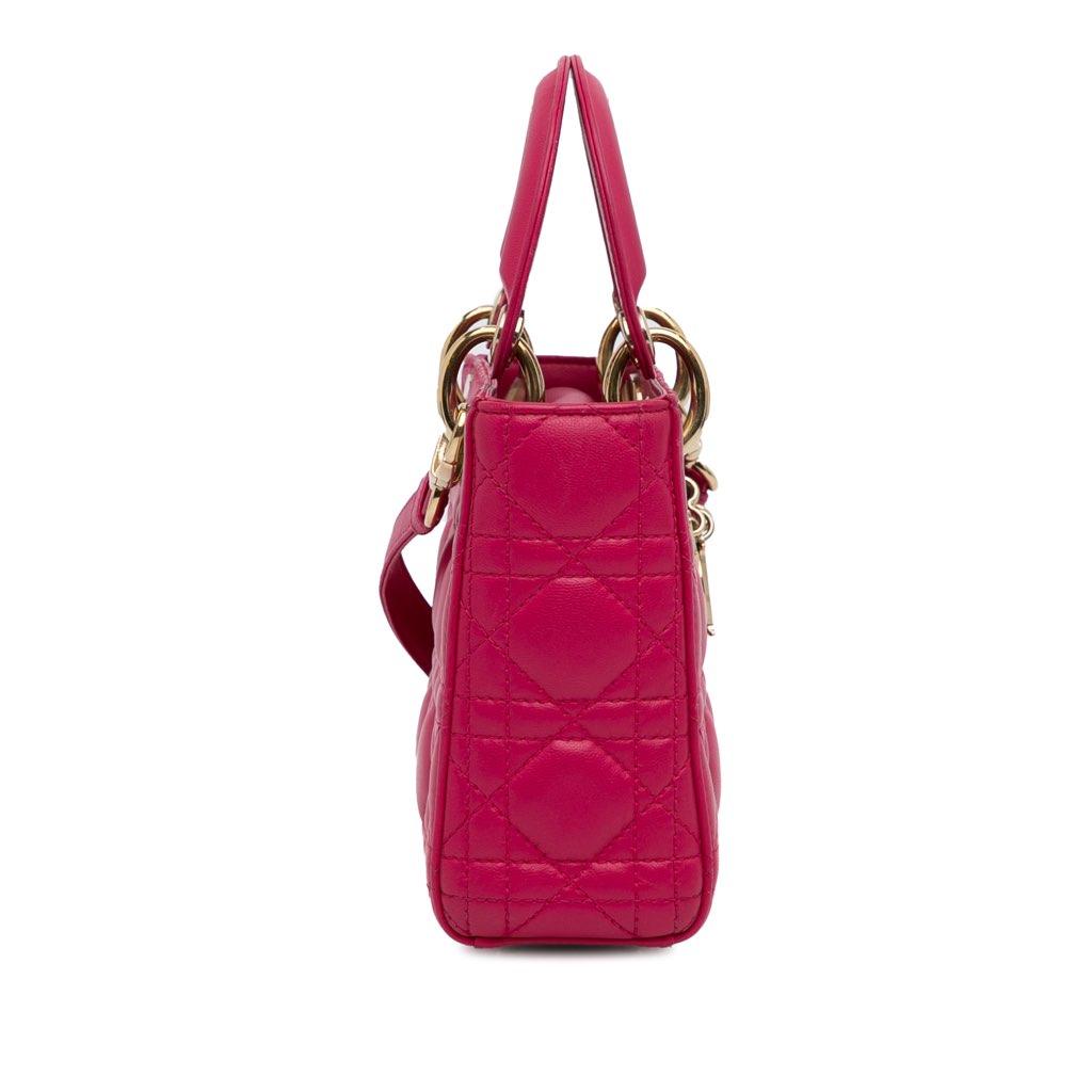 Dior Mini Lambskin Cannage Lady Dior - 3
