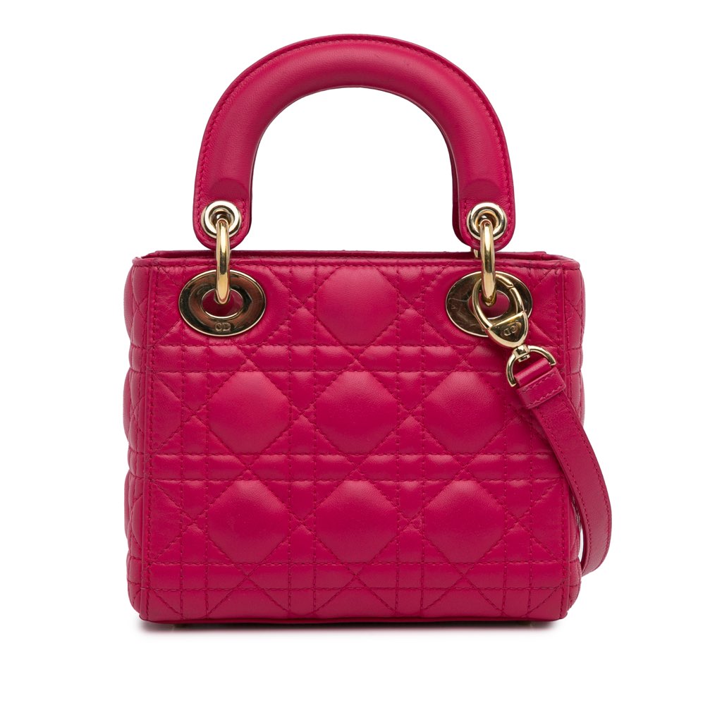 Dior Mini Lambskin Cannage Lady Dior - 4