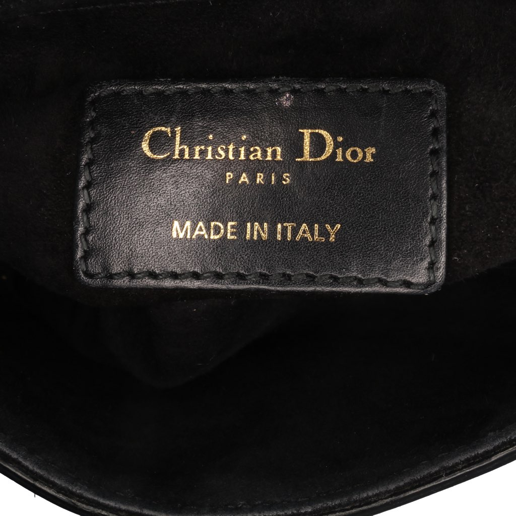 Dior Mini Ultra Matte Calfskin Saddle Bag - Side view