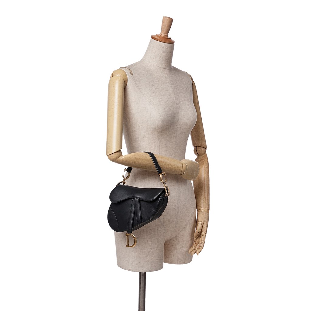 Dior Mini Ultra Matte Calfskin Saddle Bag - Image 12