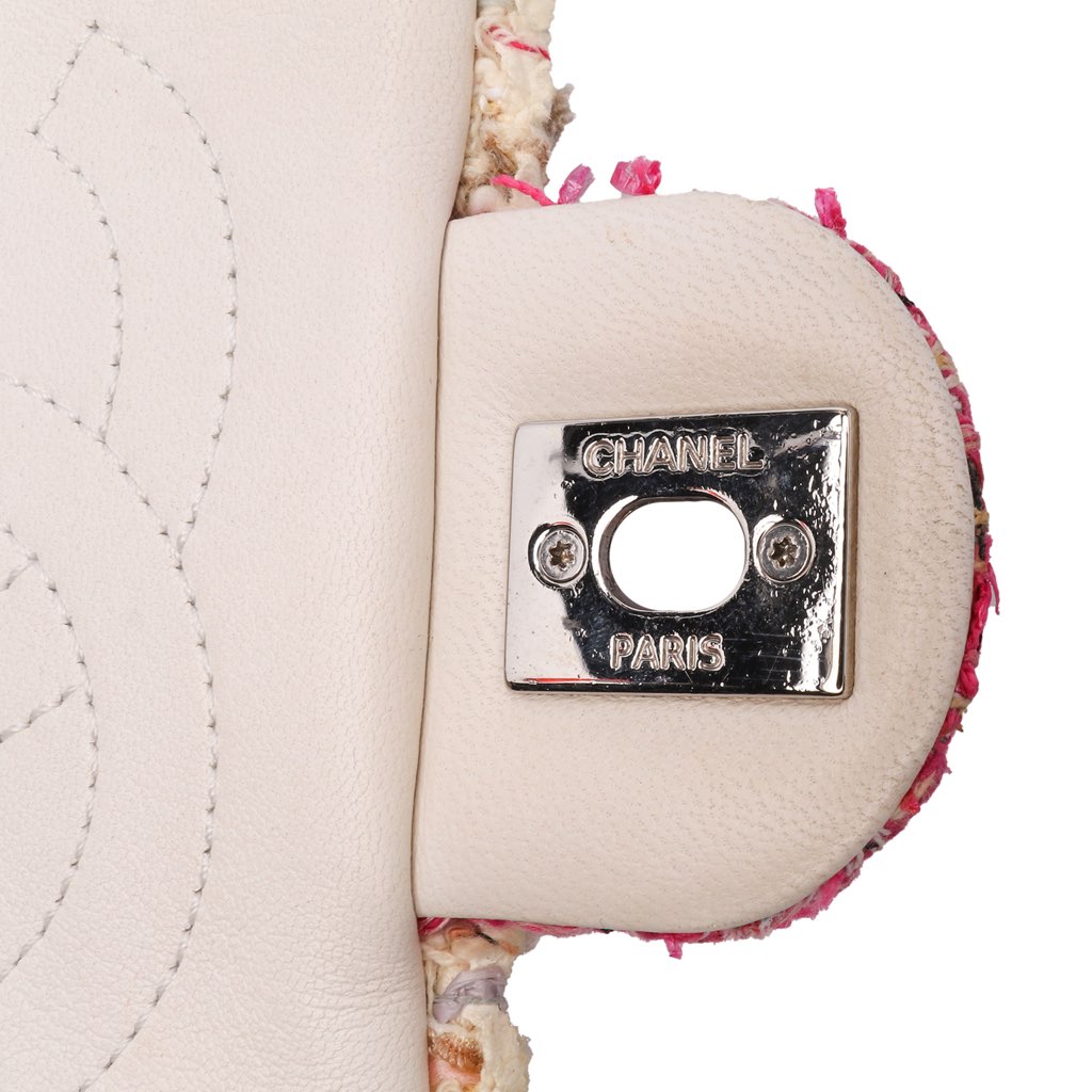 Chanel Quilted Lambskin and Tweed Elegant Trim Flap - Image 11