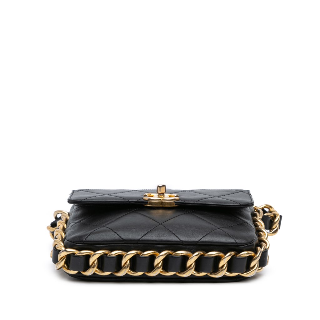 Chanel Small Quilted Calfskin Framing Chain Flap - 3