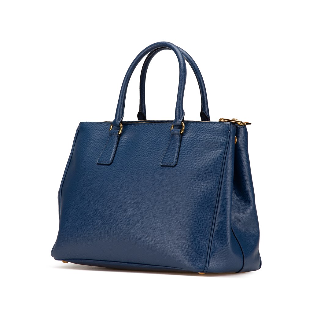 Prada Saffiano Lux Galleria Double Zip Front Pocket Satchel - 2