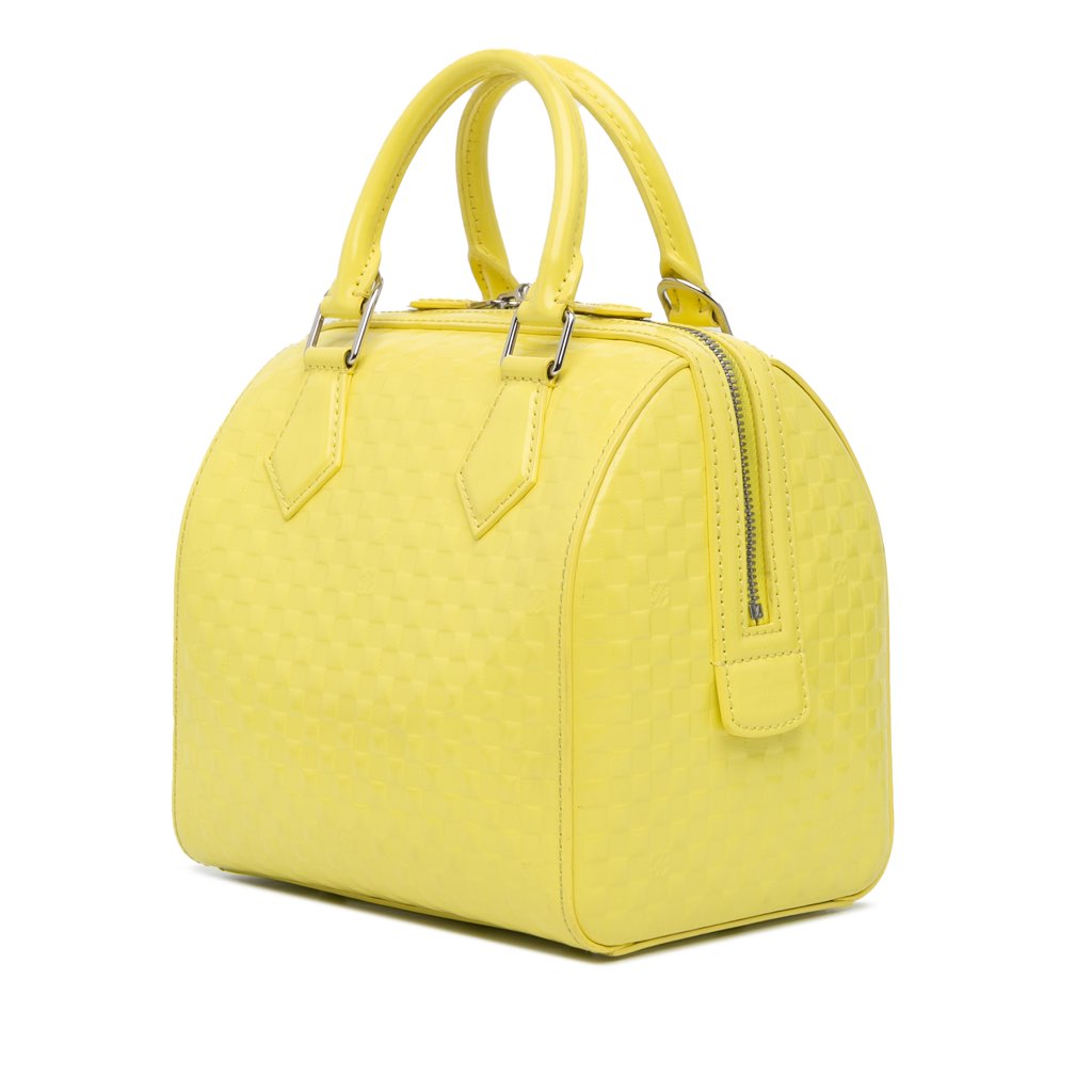Louis Vuitton Damier Facette Speedy Cube PM - Back view