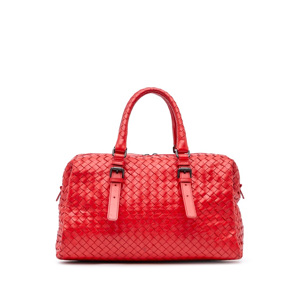 Bottega Veneta Nappa Intrecciato Boston Bag