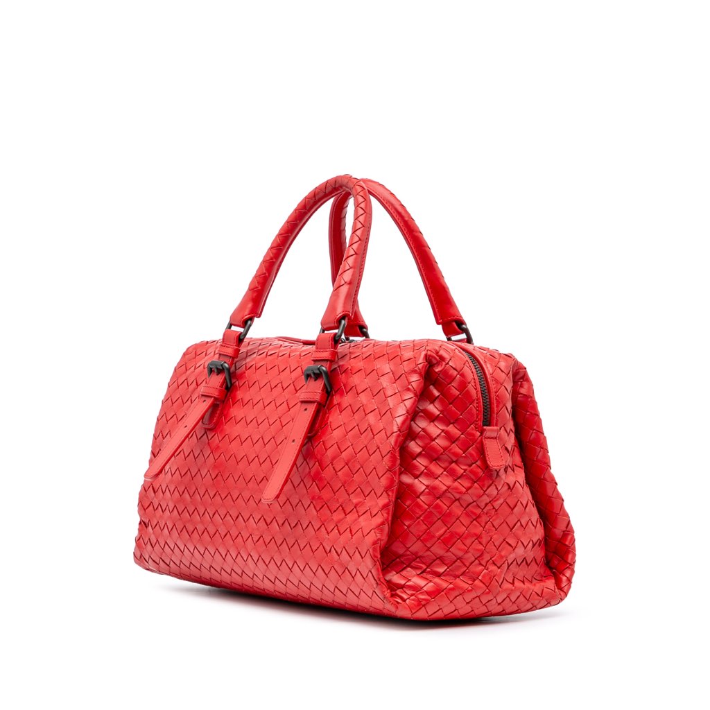 Bottega Veneta Nappa Intrecciato Boston Bag - Back view