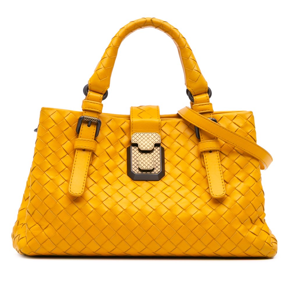 Bottega Veneta Mini Nappa Intrecciato Roma Satchel