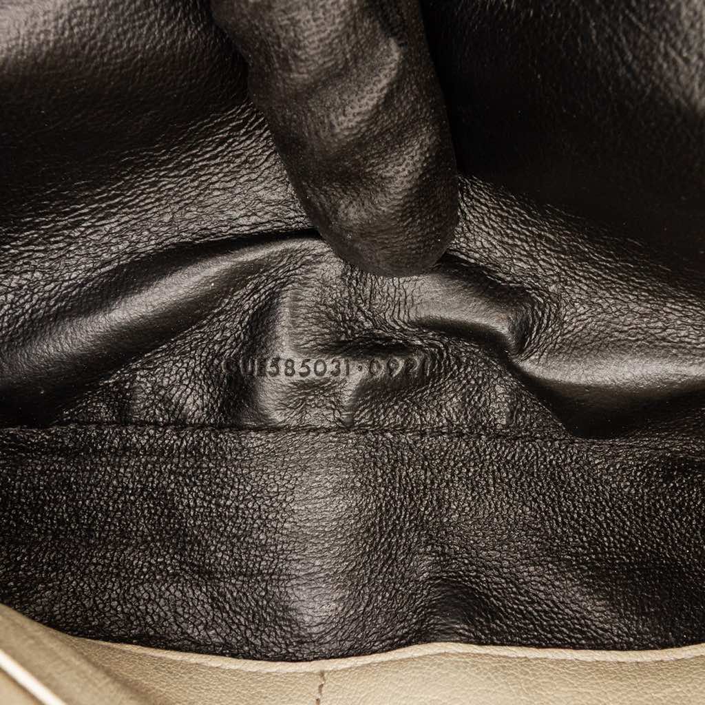 Saint Laurent Quilted Lambskin Diamond Becky Chain Wallet - Side view