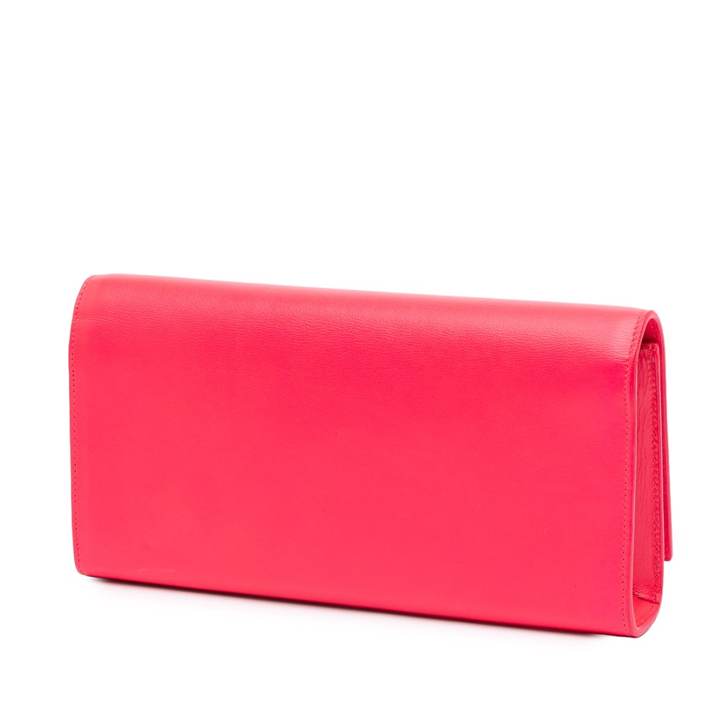 Saint Laurent Leather Cassandre Clutch - 2