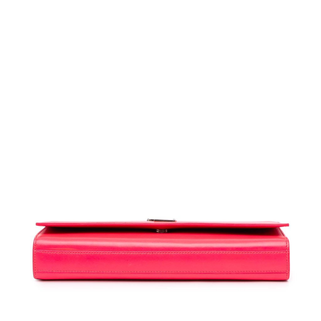 Saint Laurent Leather Cassandre Clutch - 3