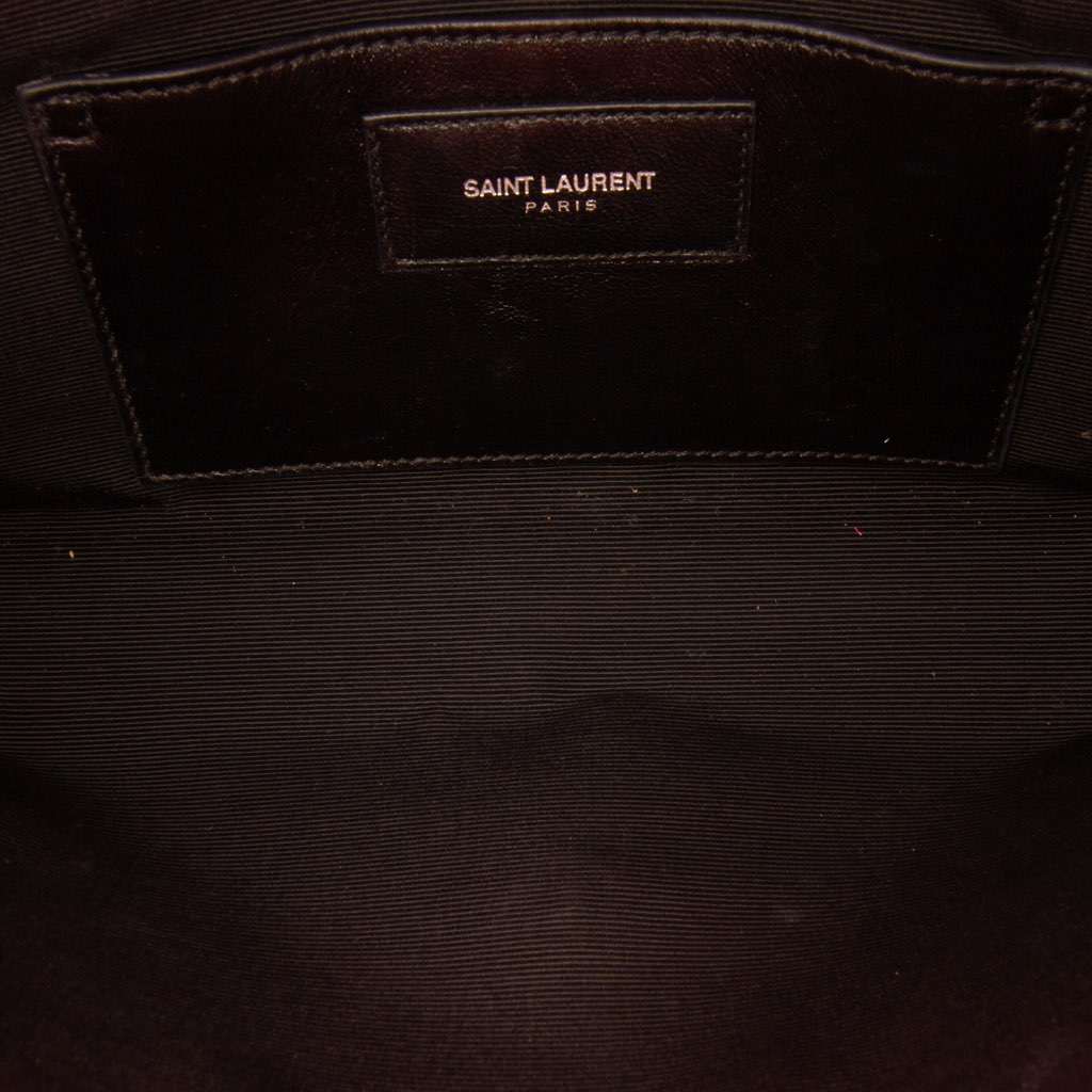 Saint Laurent Leather Cassandre Clutch - 4
