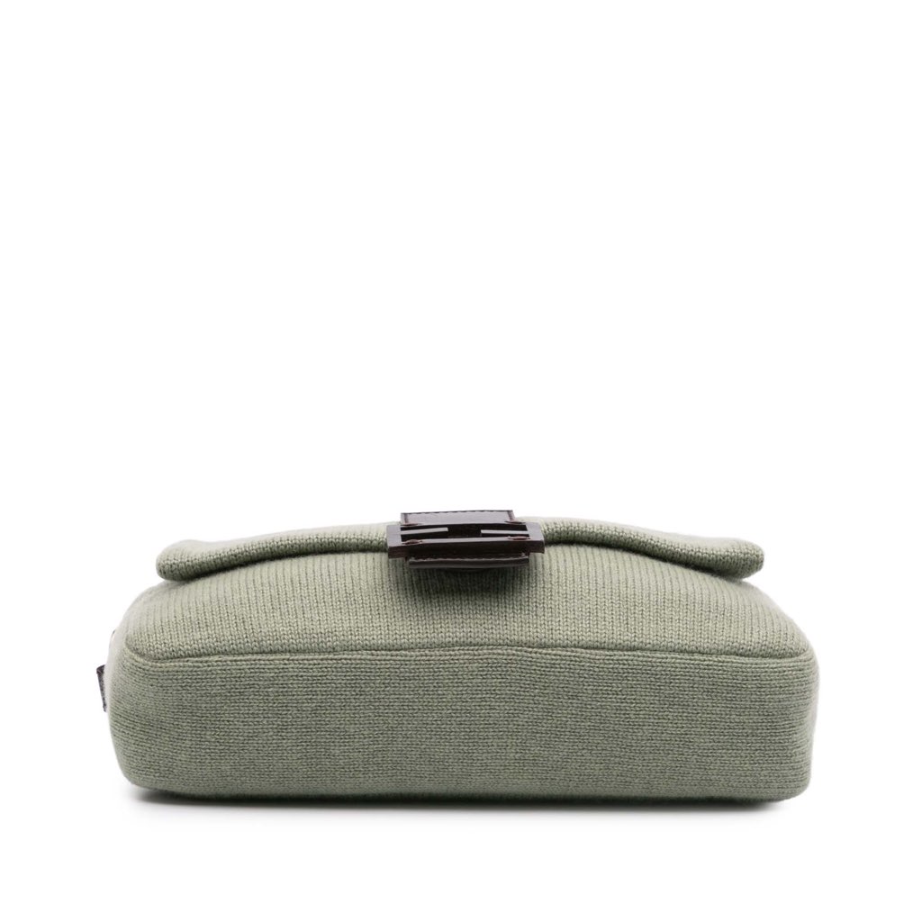 Fendi Cashmere Baguette Satchel - 3