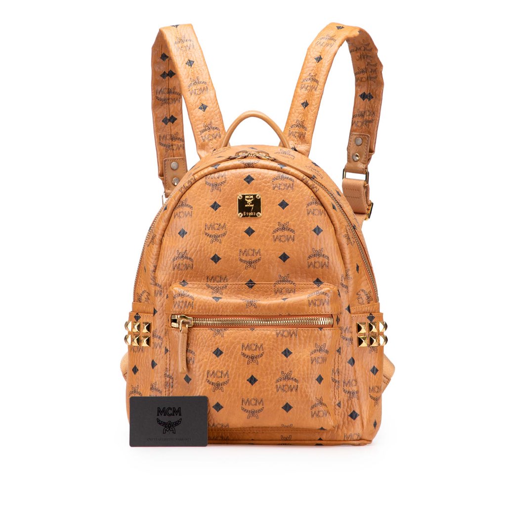 Mcm Small Visetos Coated Canvas Stark Backpack - Image 14