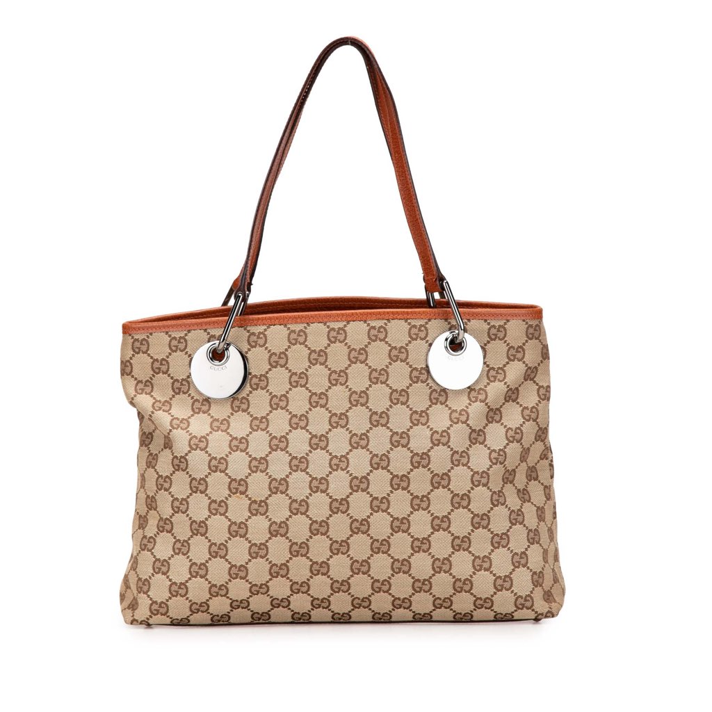 Gucci Medium GG Canvas Eclipse Tote - Back view