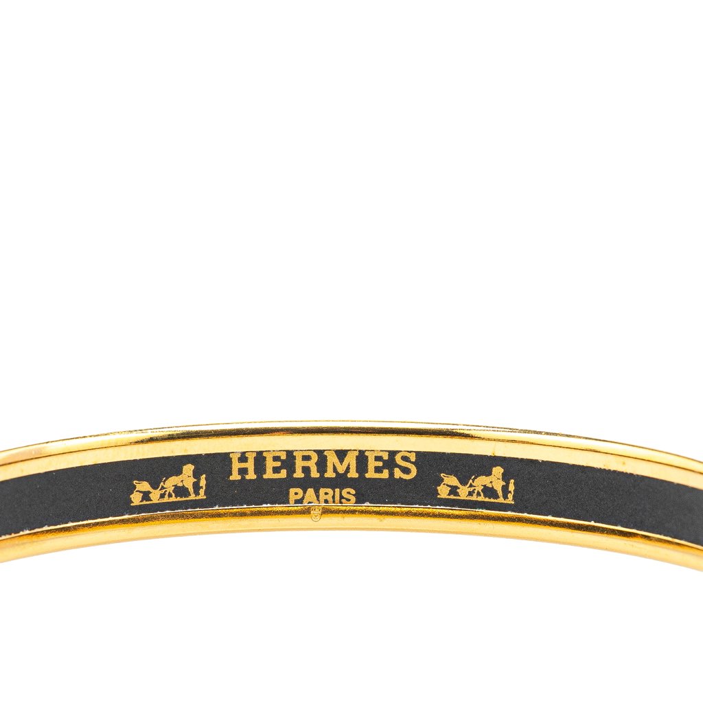 Hermès Narrow Printed Enamel Bangle 65 - 4