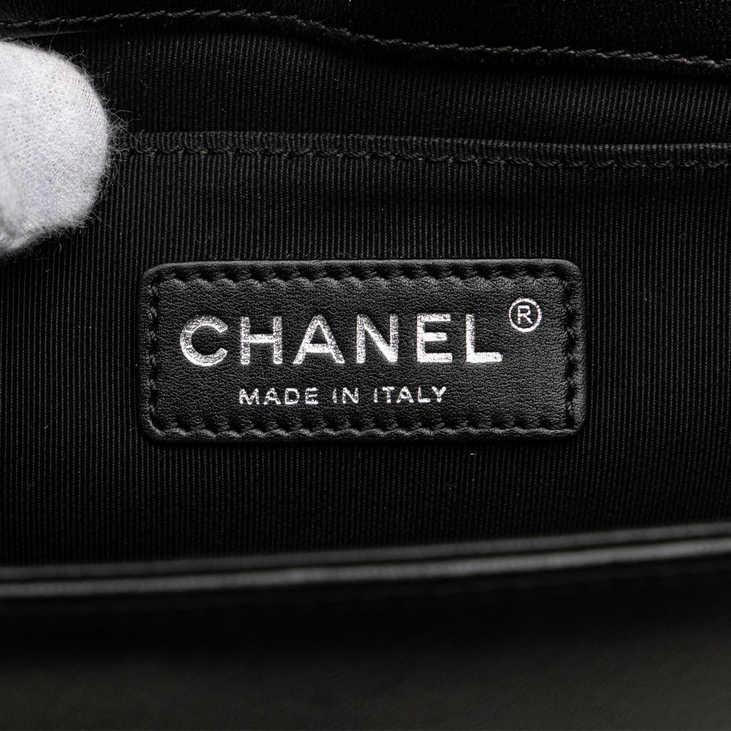 Chanel Old Medium Quilted Lambskin Boy Flap - Side view
