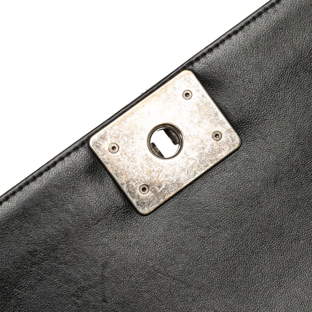 Chanel Old Medium Quilted Lambskin Boy Flap - Image 10