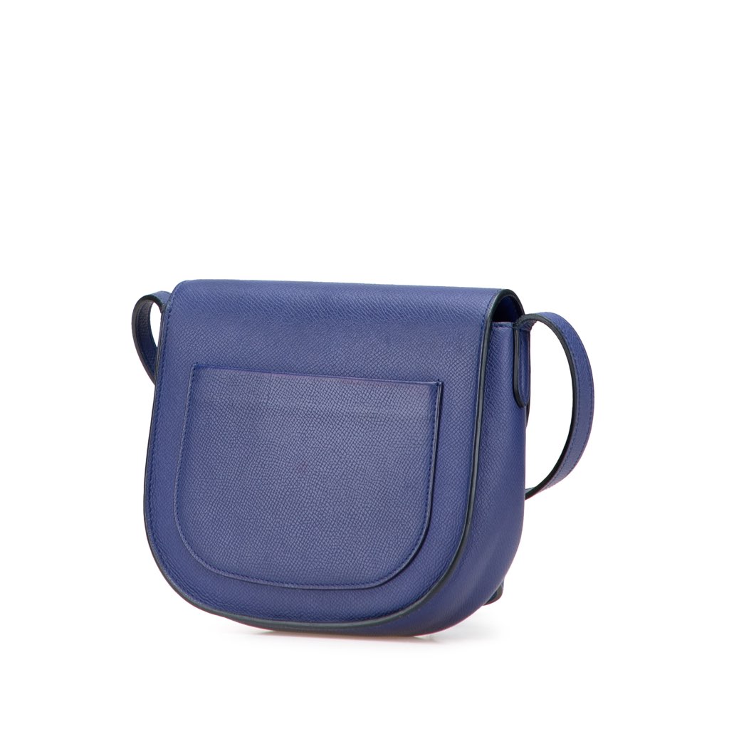 Celine Small Grained Calfskin Trotteur Crossbody - Back view