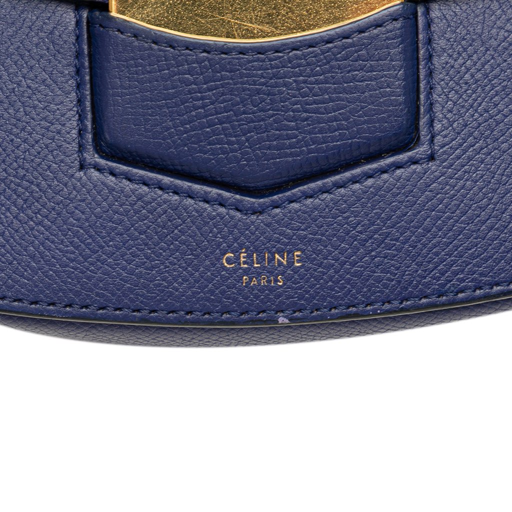 Celine Small Grained Calfskin Trotteur Crossbody - Side view