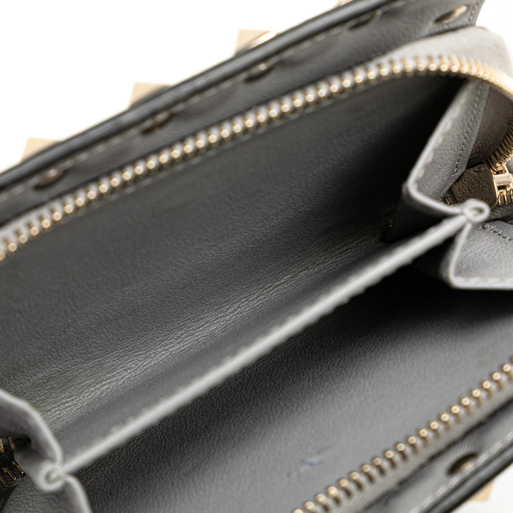 Valentino Leather Rockstud Compact Bifold Wallet - 5