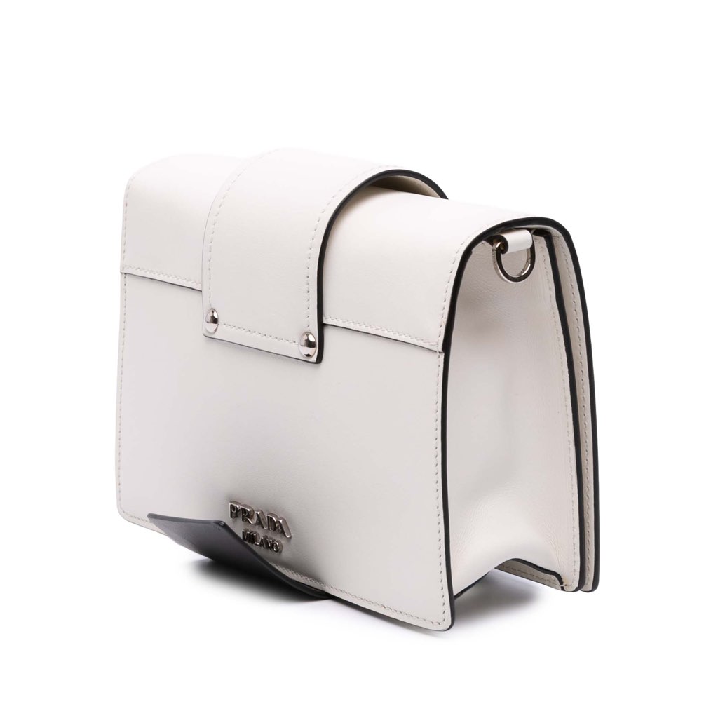 Prada City Calf Plex Ribbon Bag - Back view