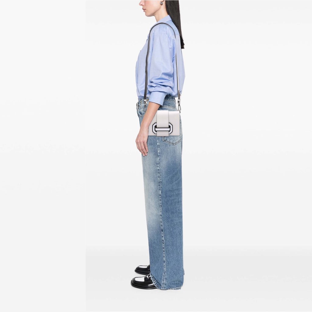 Prada City Calf Plex Ribbon Bag - Image 10