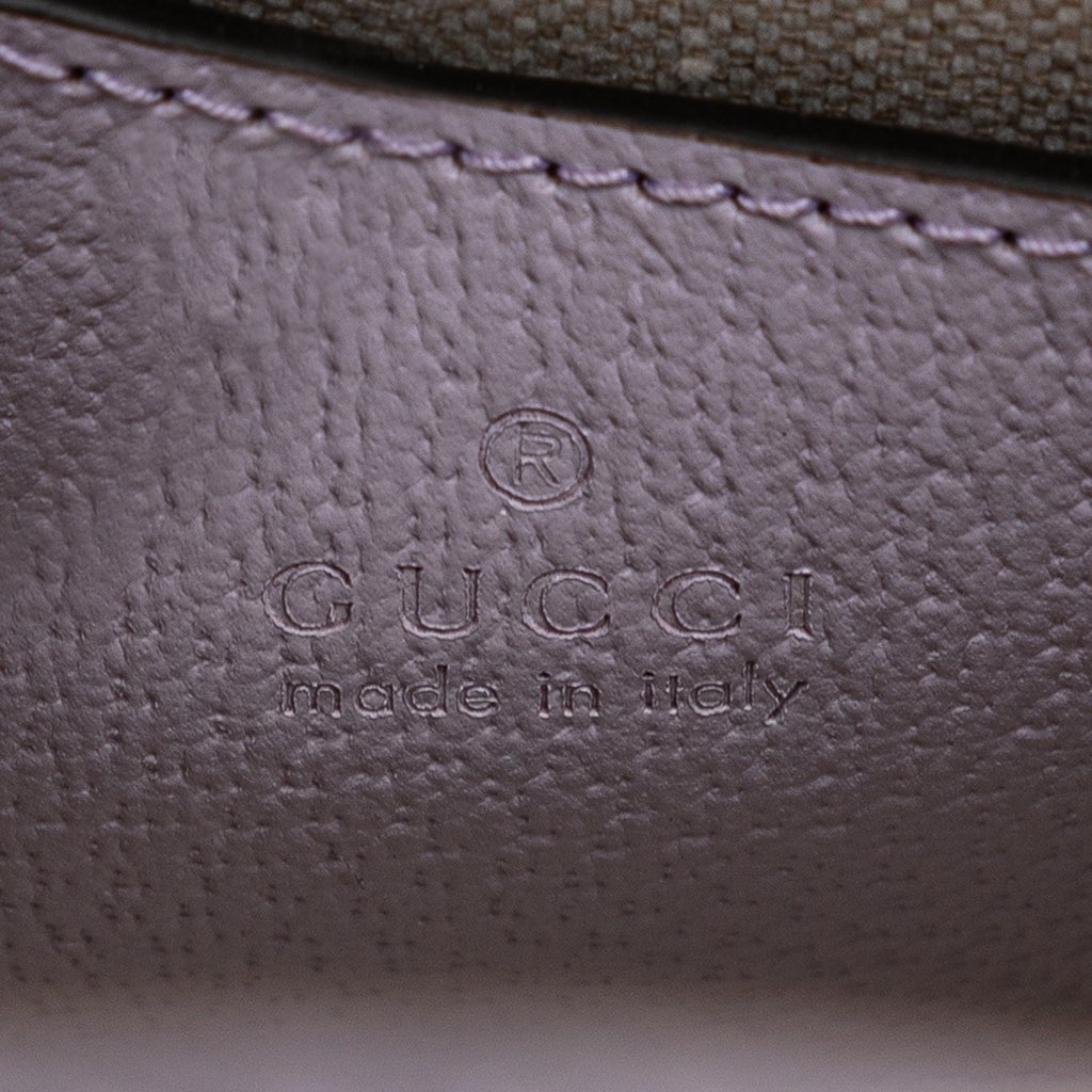 Gucci Mini Jumbo GG Canvas Interlocking G Satchel - 5