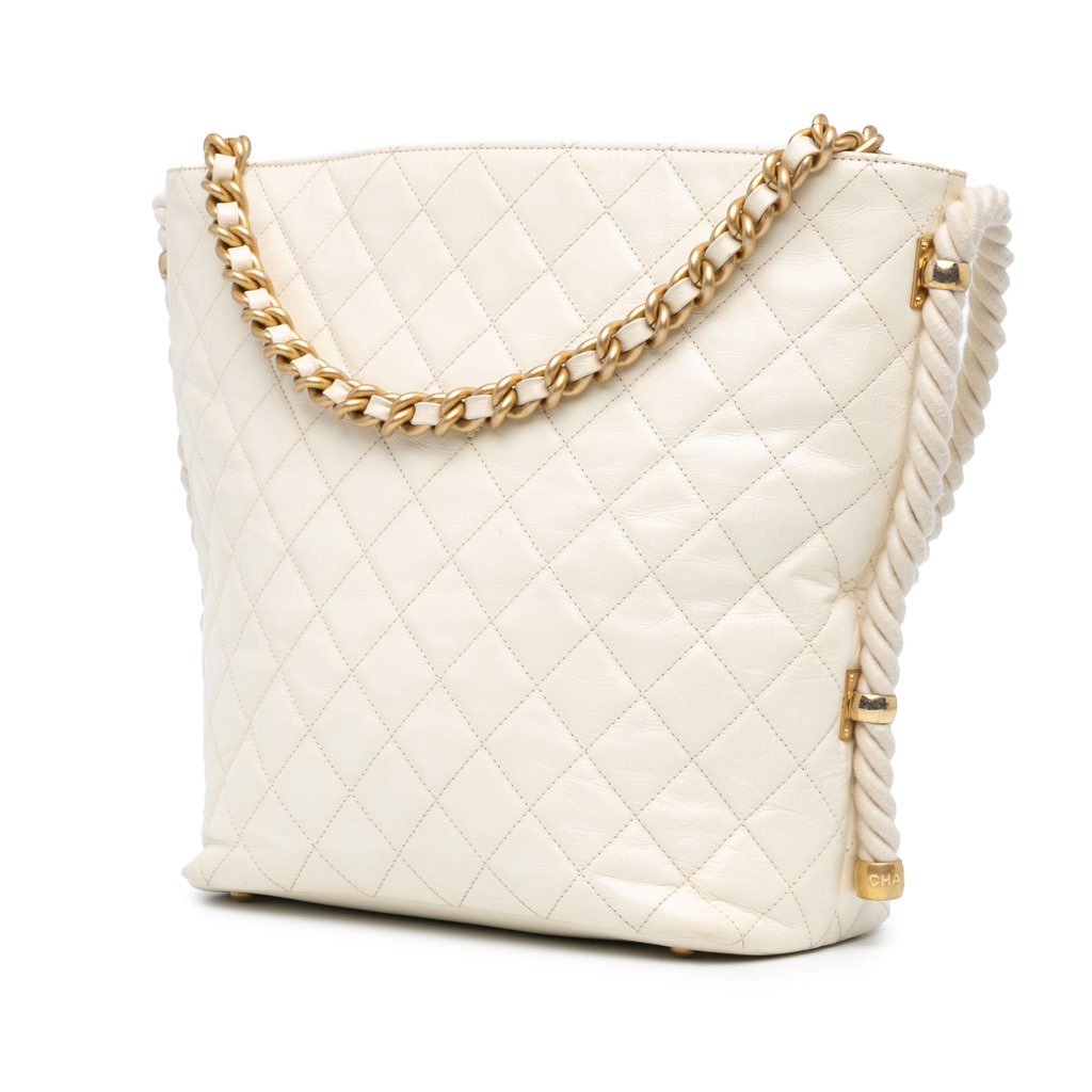 Chanel Crumpled Calfskin En Vogue Rope Satchel - 2