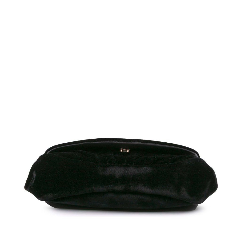 Chanel CC Velvet Half Moon Wallet on Chain - 3